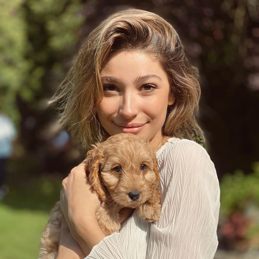 Catharina Maranca mit ihrem Hund Abby