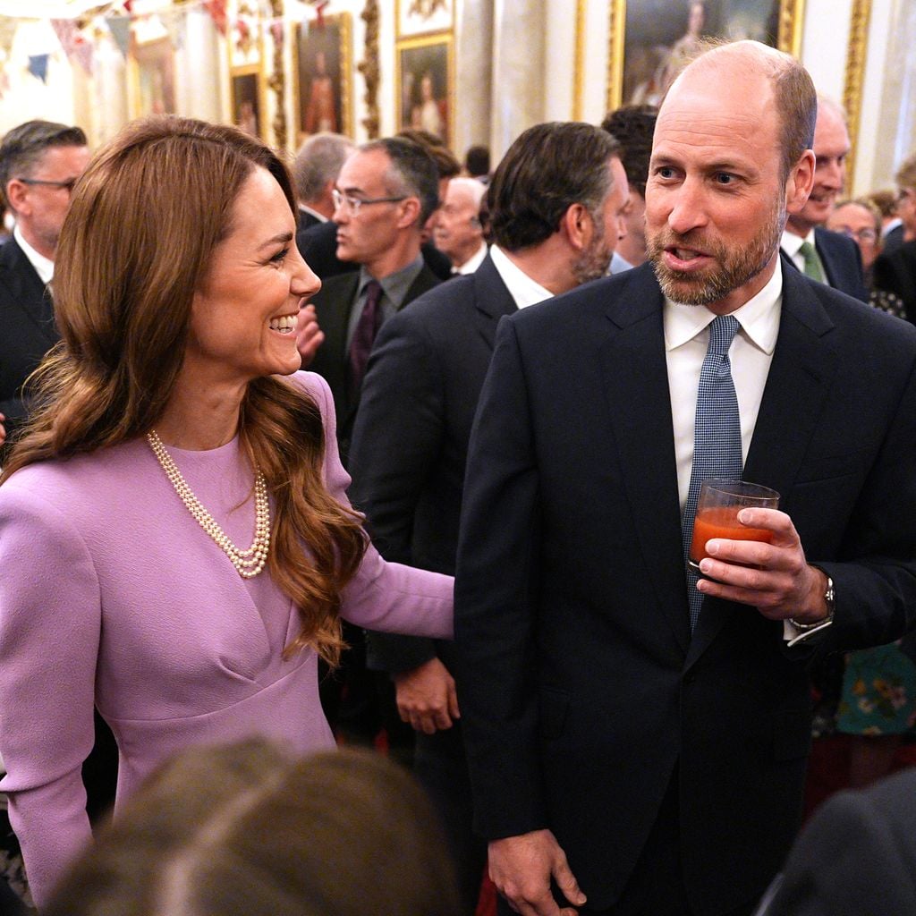 Prinzessin Kate und Prinz William beim Empfang im Buckingham-Palast zum 100. Geburtstag von Queen Elizabeth II.