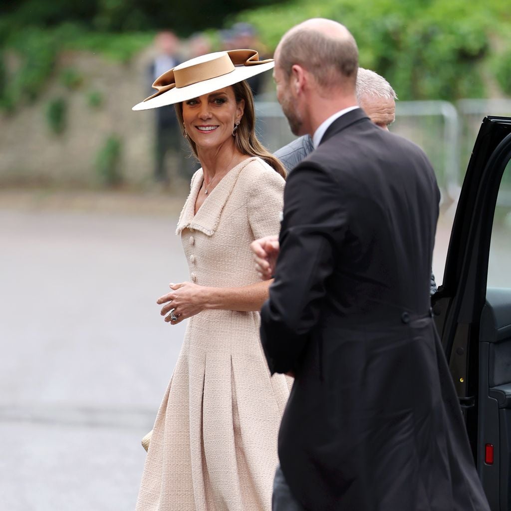 Prinzessin Kate und Prinz William treffen zur Hochzeit von Peter Phillips und Harriet Sperling in Kemble ein, Juni 2026