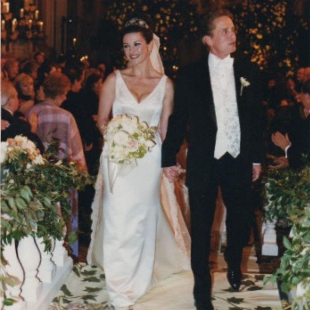 Catherine Zeta-Jones und Michael Douglas an ihrem Hochzeitstag