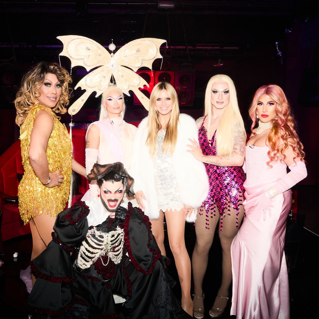 Catherrine Leclery, Bambi Mercury, Candy Crash, Heidi Klum, Katy Bähm und Yoncé Banks bei GNTM, 2025