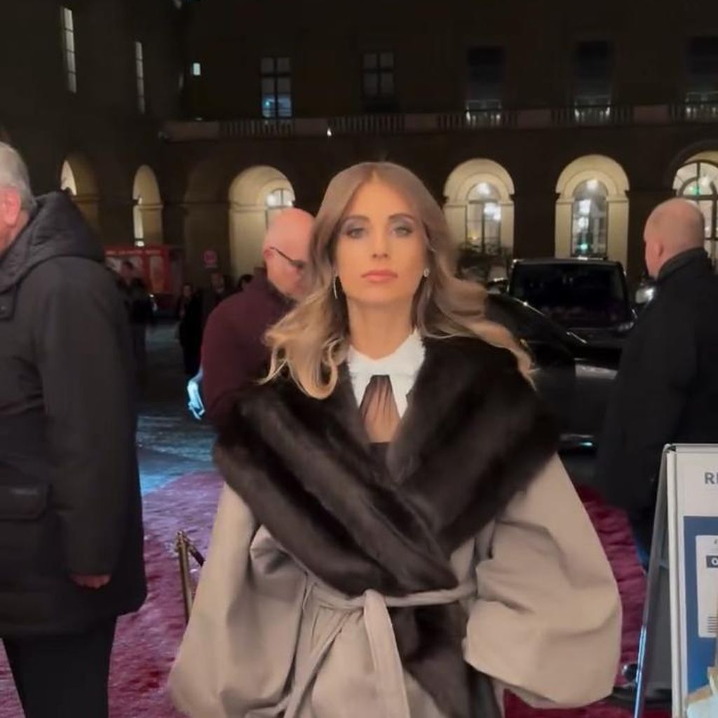 Cathy Hummels beim Neujahrsempfang von Markus Söder