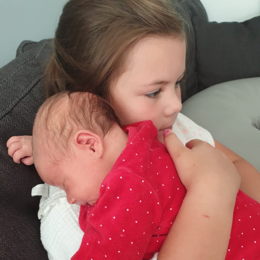 Celina-Sophie Wollny mit ihrer Schwester Anastasia Sophie