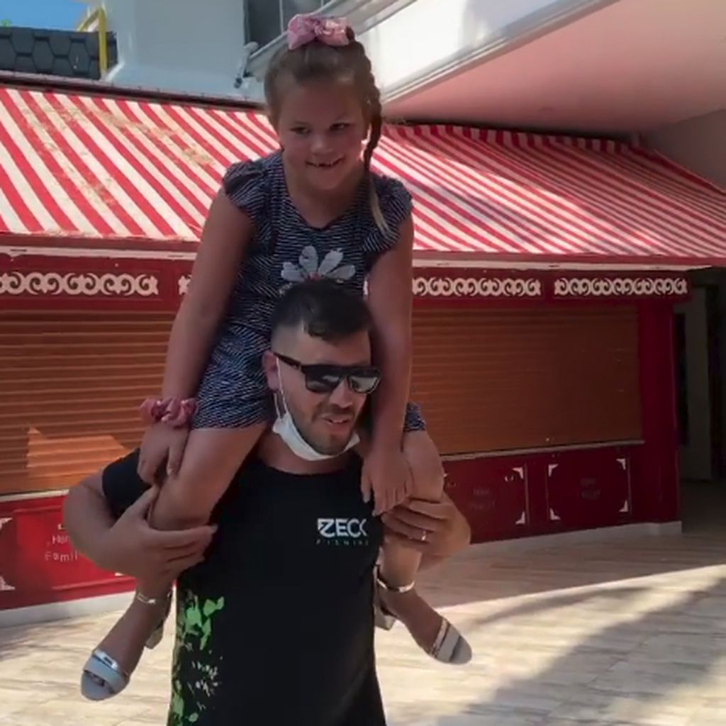 Celina-Sophie Wollny und Papa Florian
