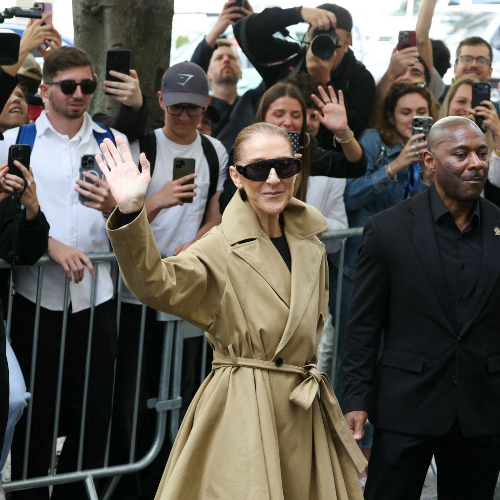 Ankunft von Céline Dion am Hotel Le Royal Monceau in Paris vor ihrer Konzertreihe