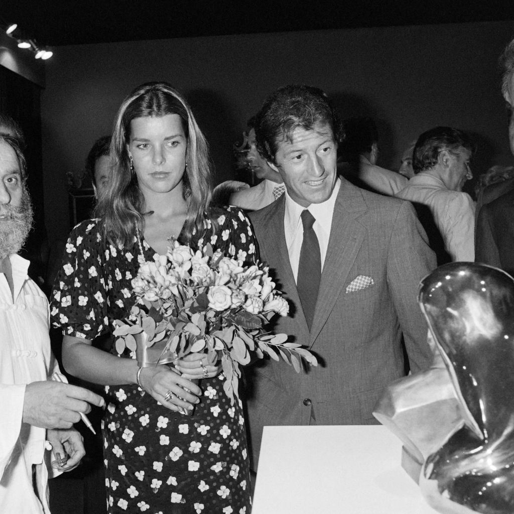 Cesar, Prinzessin Caroline von Hannover und Philippe Junot, Juli 1979