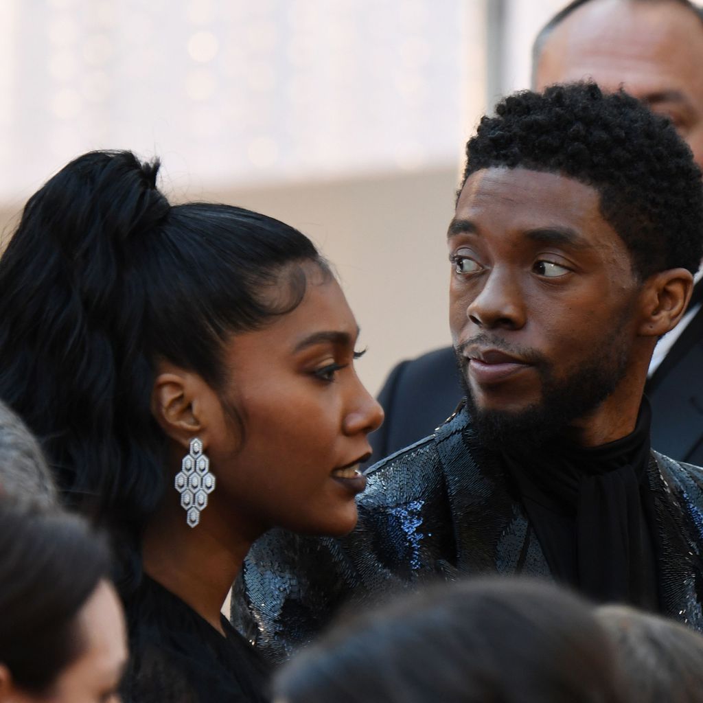 Chadwick Boseman mit seiner Frau Taylor Simone Ledward im Februar 2019