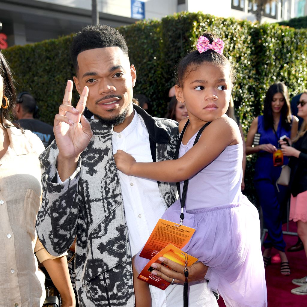 Chance the Rapper mit seiner Tochter Kensli