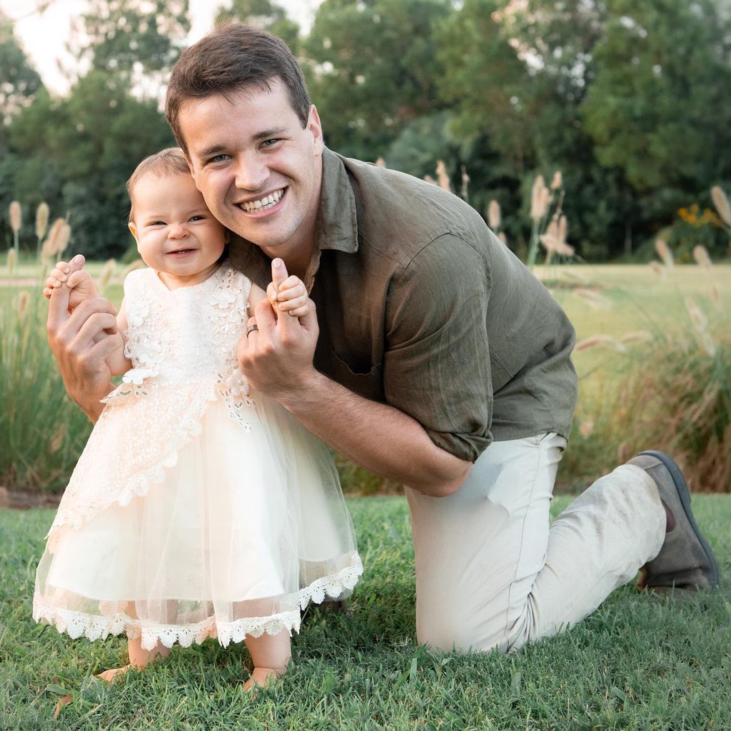 Chandler Powell und seine Tochter Grace