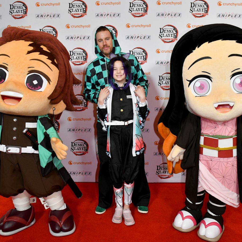Channing Tatum und Everly Tatum auf der Premiere von "Demon Slayer" 2024