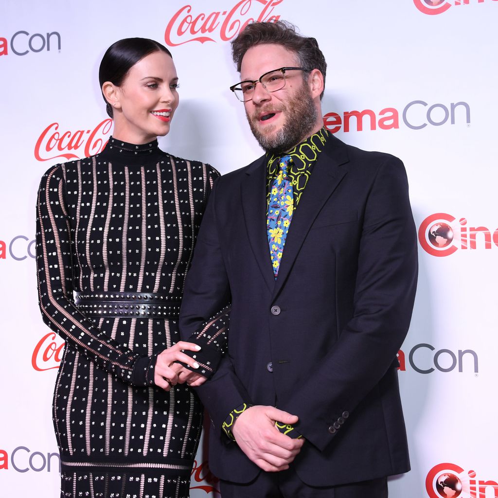 Charlize Theron und Seth Rogen im April 2019