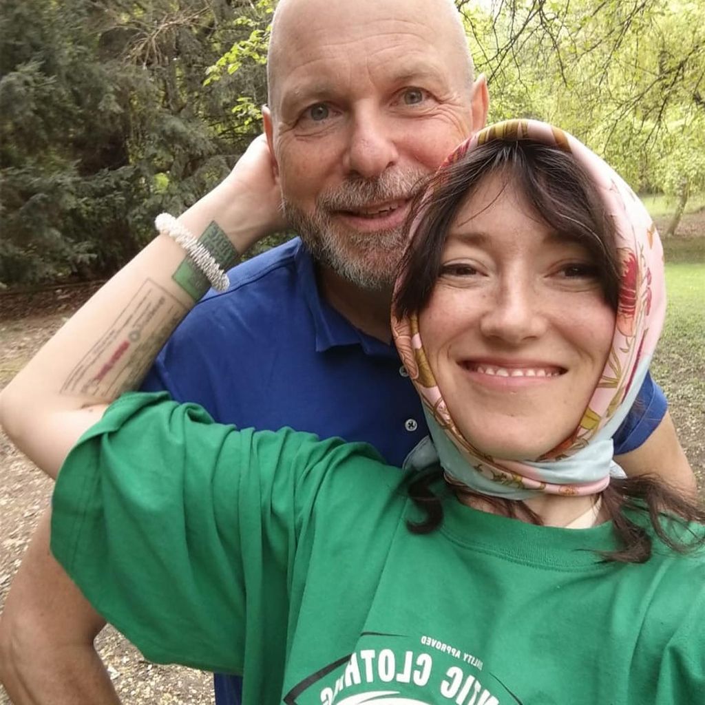 Charlotte Roche mit ihrem Ehemann Martin Keß, April 2020
