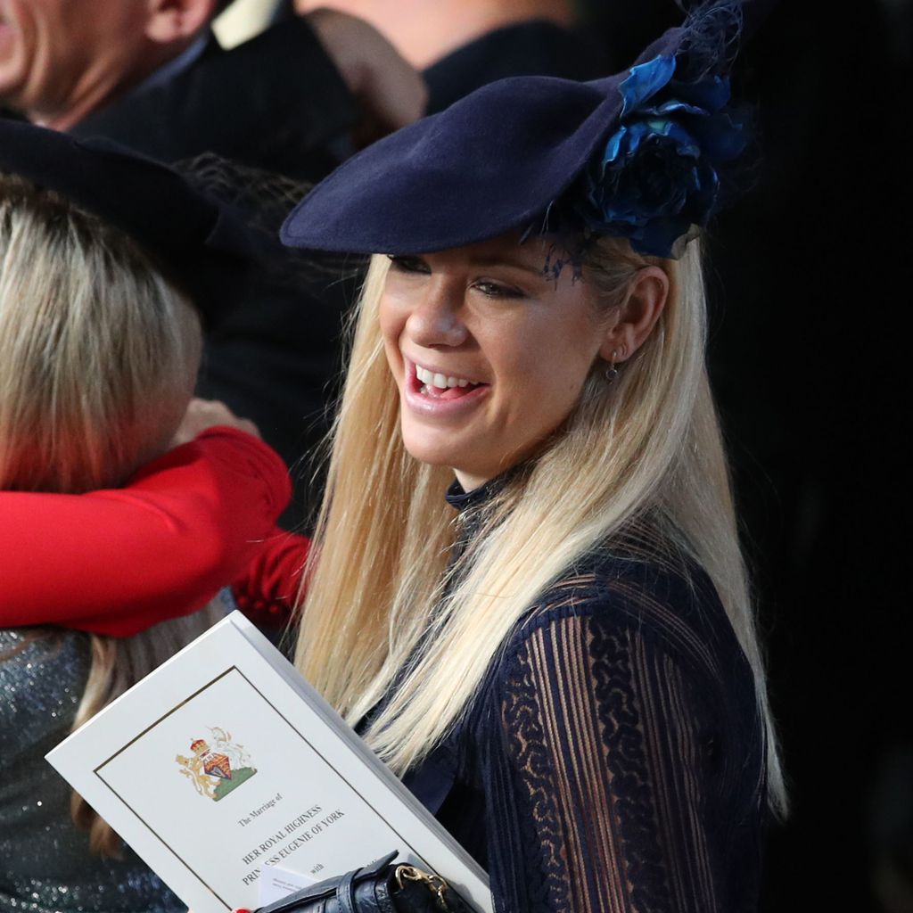 Chelsy Davy bei der Hochzeit von Prinzessin Eugenie und Jack Brooksbank