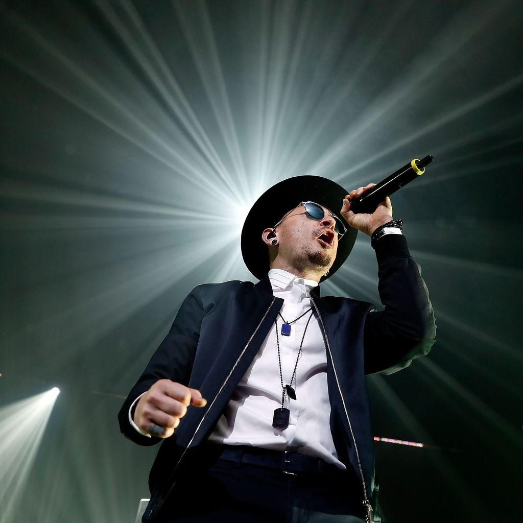Chester Bennington bei einem Konzert in Las Vegas