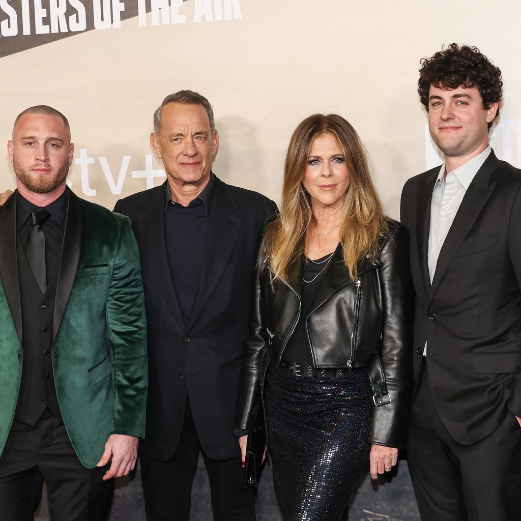Chet Hanks, Tom Hanks, Rita Wilson und Truman Hanks im Januar 2024