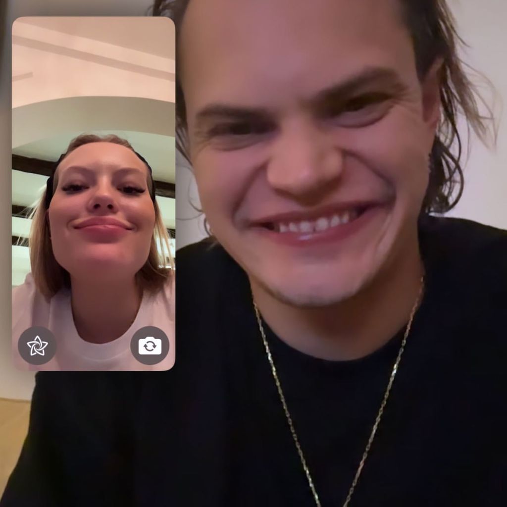 Cheyenne und Wilson Gonzalez Ochsenknecht über Facetime