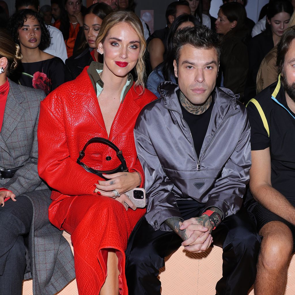 Chiara Ferragni und Fedez bei der Prada Spring/Summer 2024 Womenswear Fashion Show
