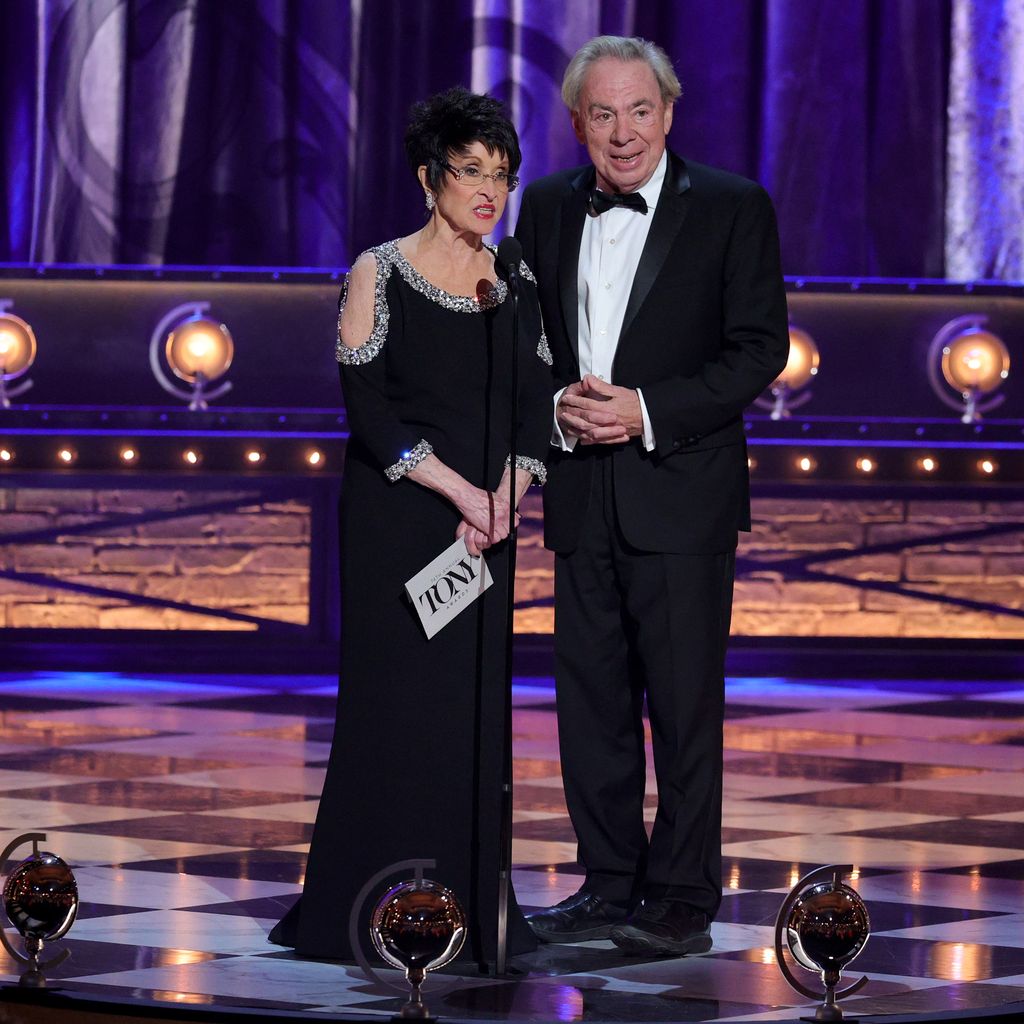 Chita Rivera und Andrew Lloyd Webber im Rahmen der Tony Awards 2021