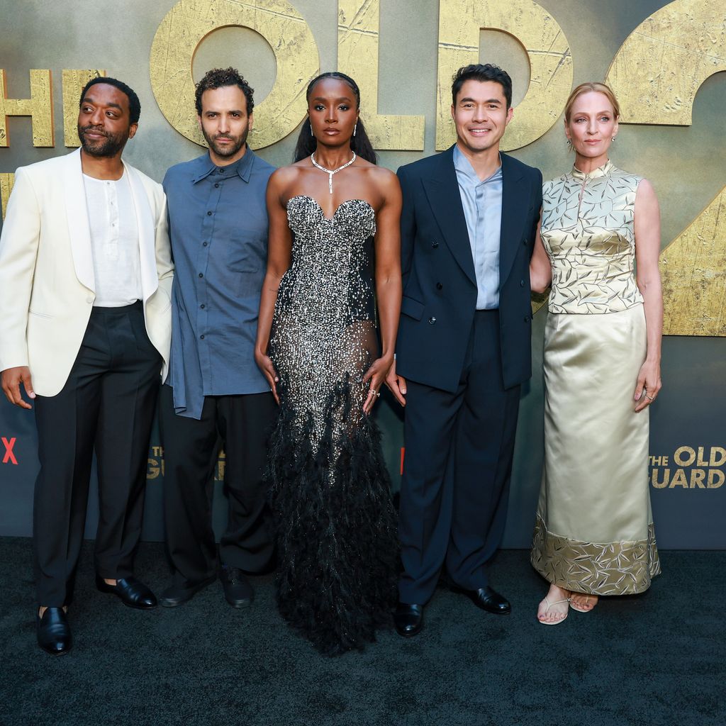 Chiwetel Ejiofor, Marwan Kenzari, KiKi Layne, Henry Golding und Uma Thurman von "The Old Guard 2"