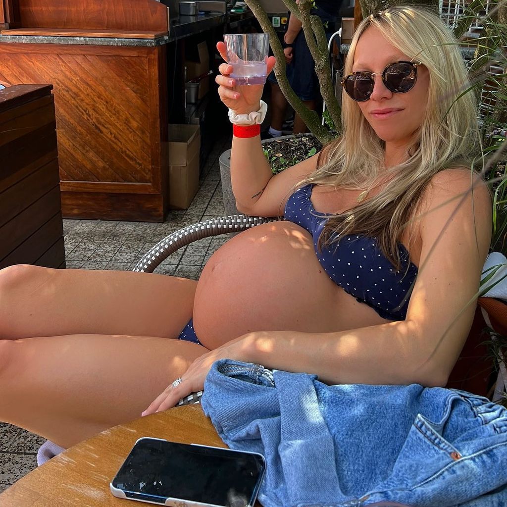 Chloe Madeley während ihrer Schwangerschaft im Juli 2022