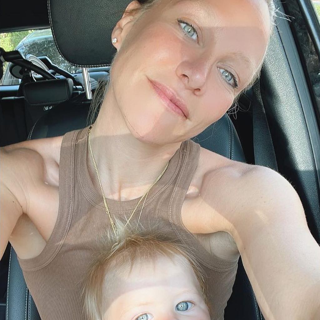 Chloe Madeley mit ihrer Tochter