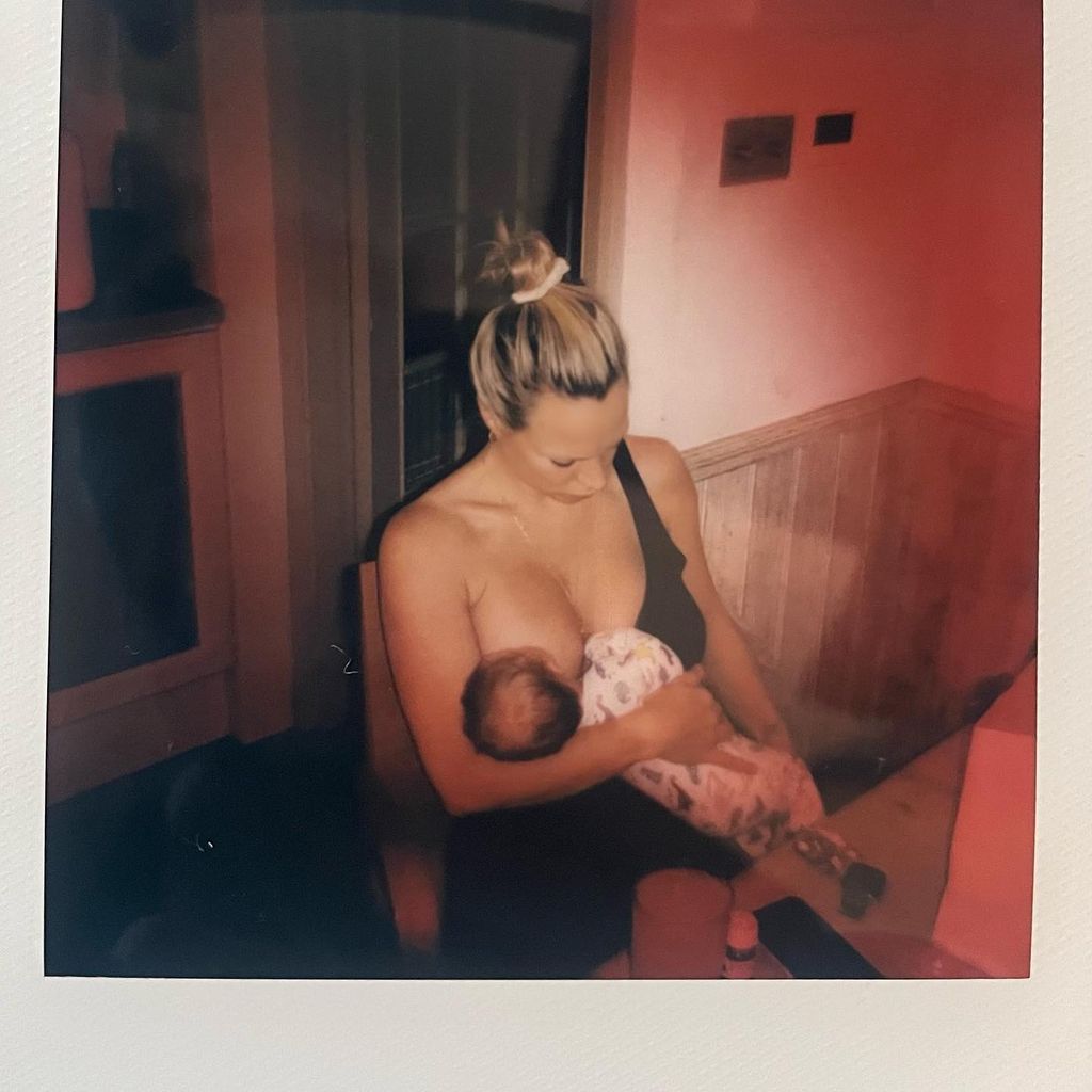 Chloe Madeley und ihre Tochter Bodhi Rae Georgia Haskell