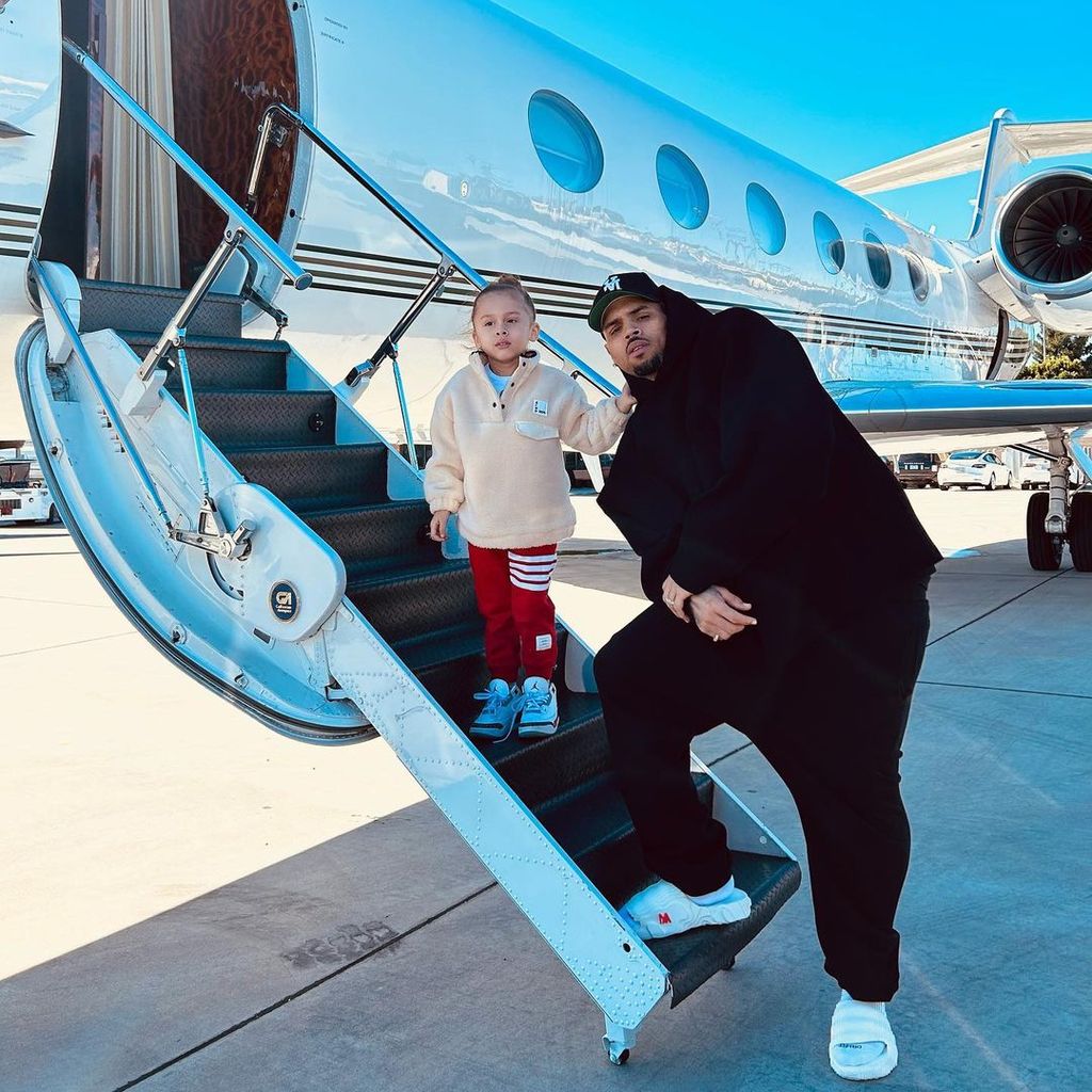 Chris Brown mit seinem Sohn