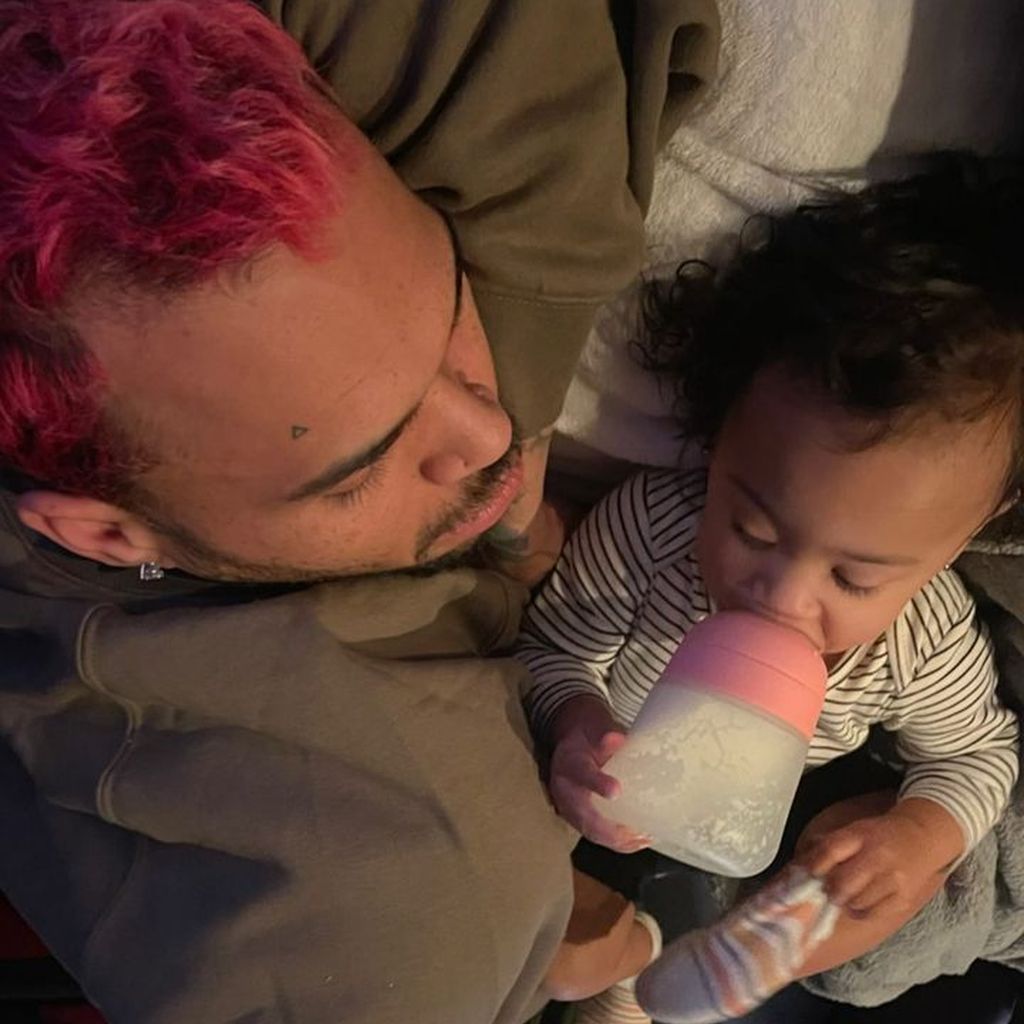 Chris Brown mit seiner Tochter, Oktober 2022
