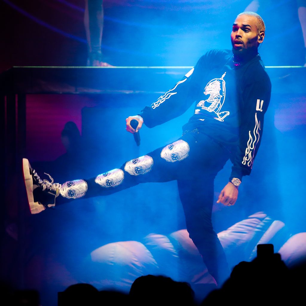Chris Brown während eines Auftritts in Los Angeles 2019