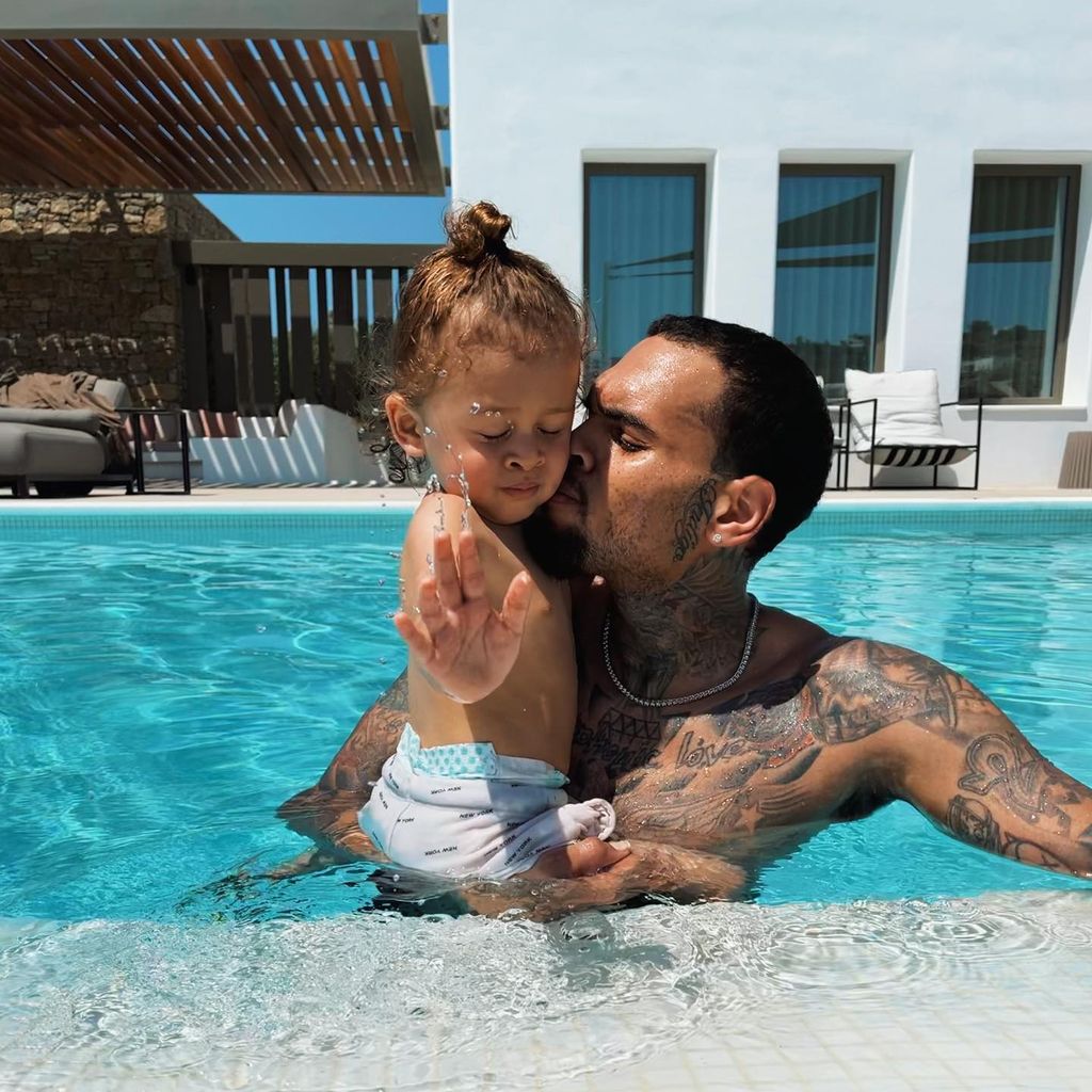 Chris Brown und Sohn Aeko