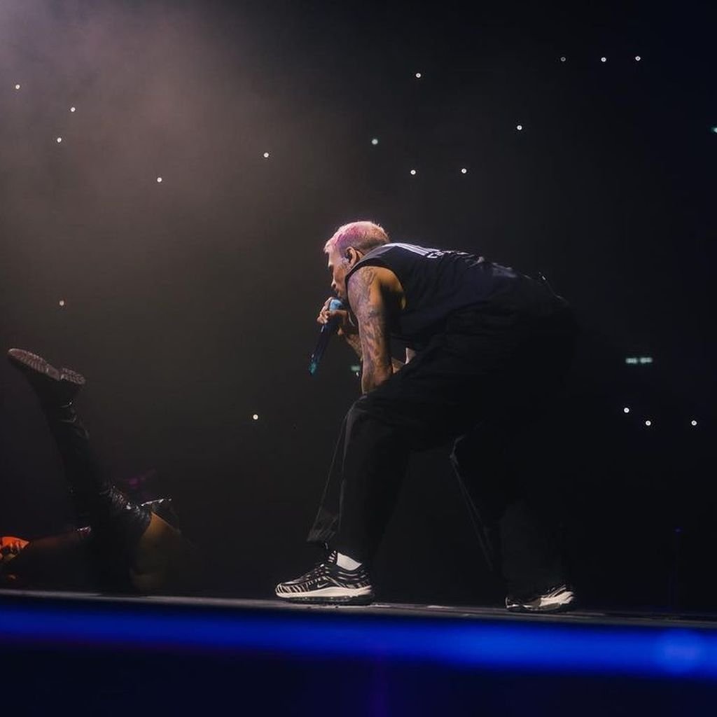 Chris Brown bei seinem Konzert in Berlin im Februar 2023