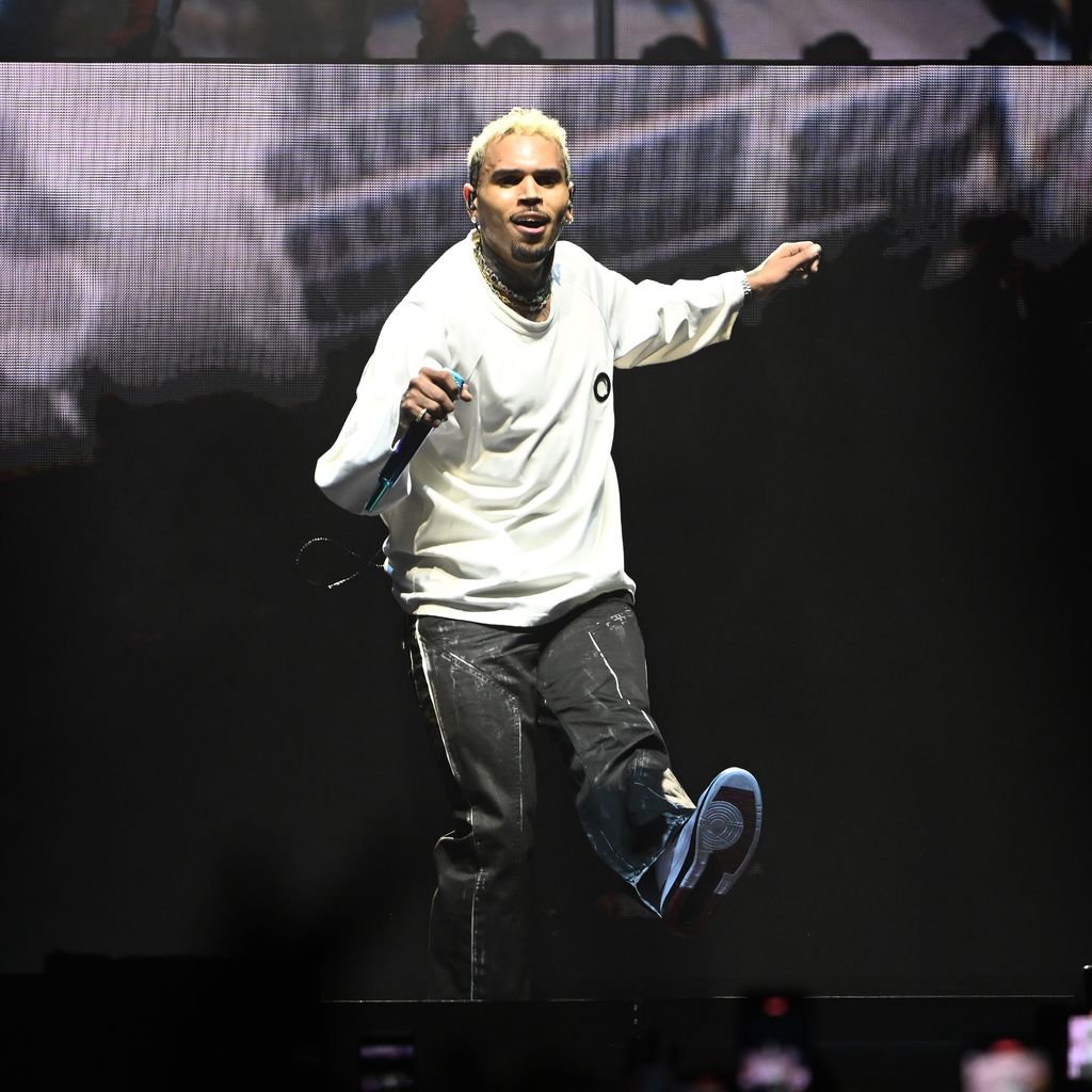 Chris Brown bei einem Konzert in Dublin im Februar 2023