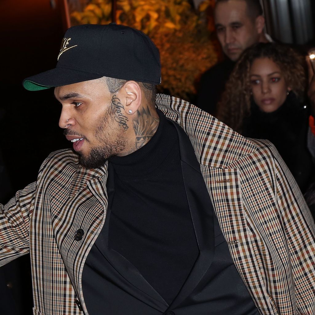 Sänger Chris Brown und Ammika Harris