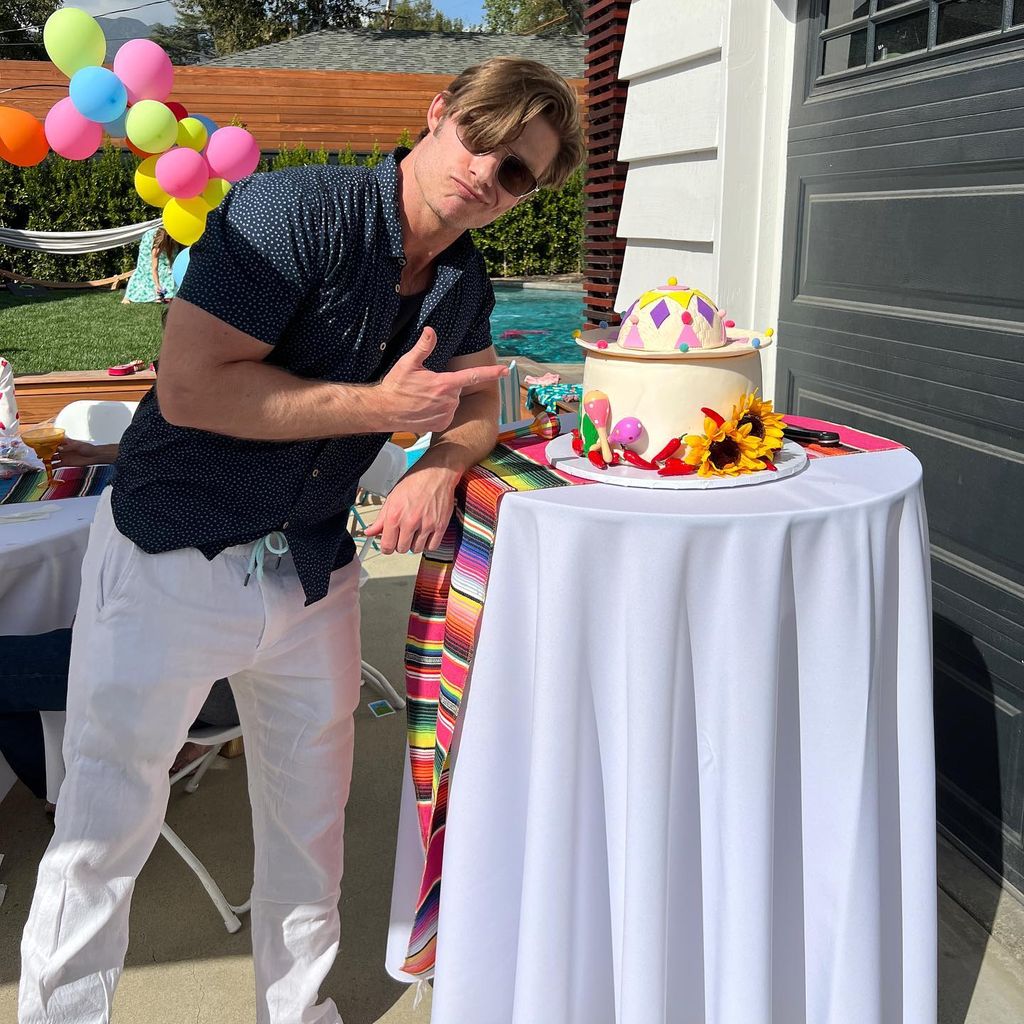 Chris Carmack bei der Babyparty für sein zweites Kind