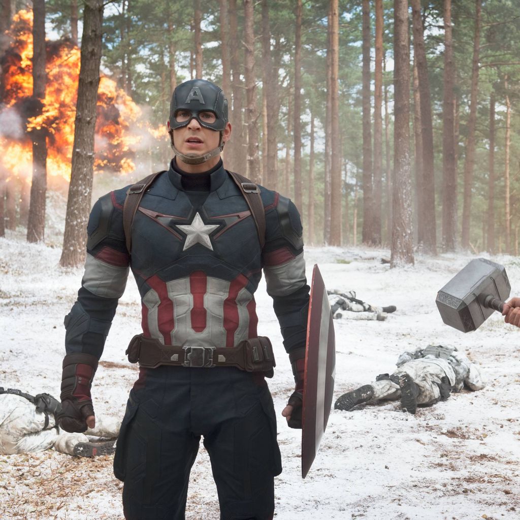 Chris Evans als Captain America und Chris Hemsworth als Thor in "Avengers: Age of Ultron"