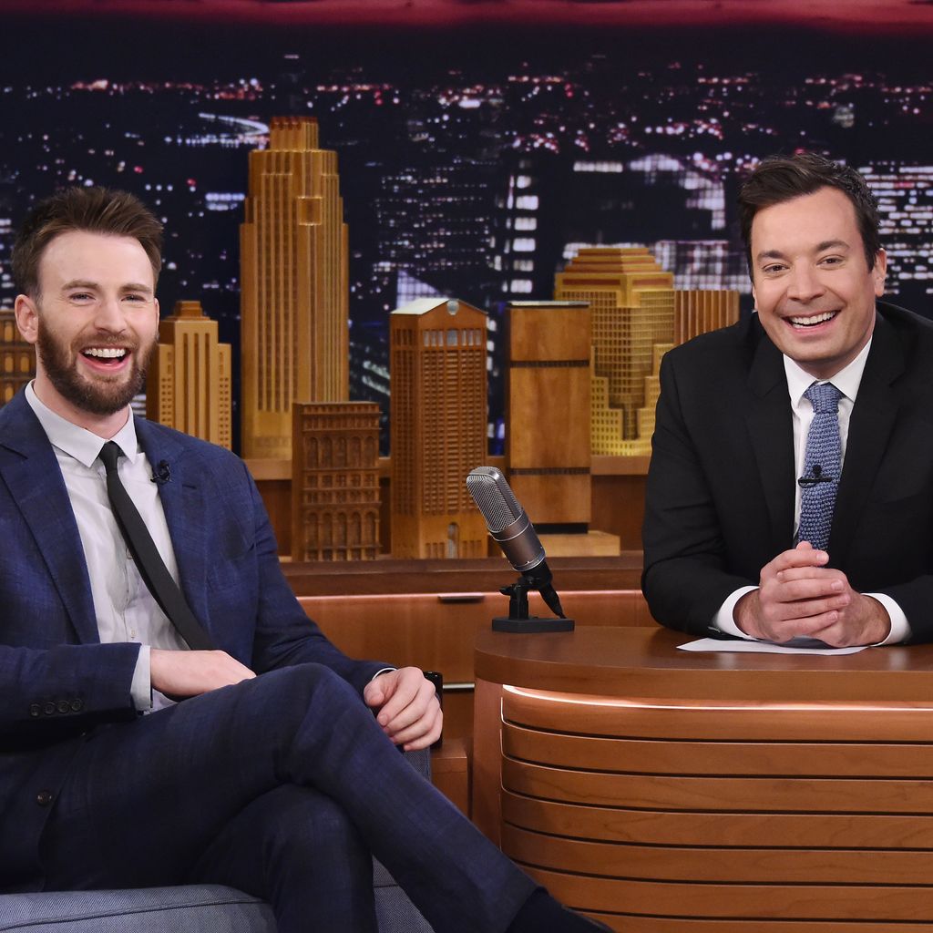 Chris Evans und Jimmy Fallon im Mai 2016