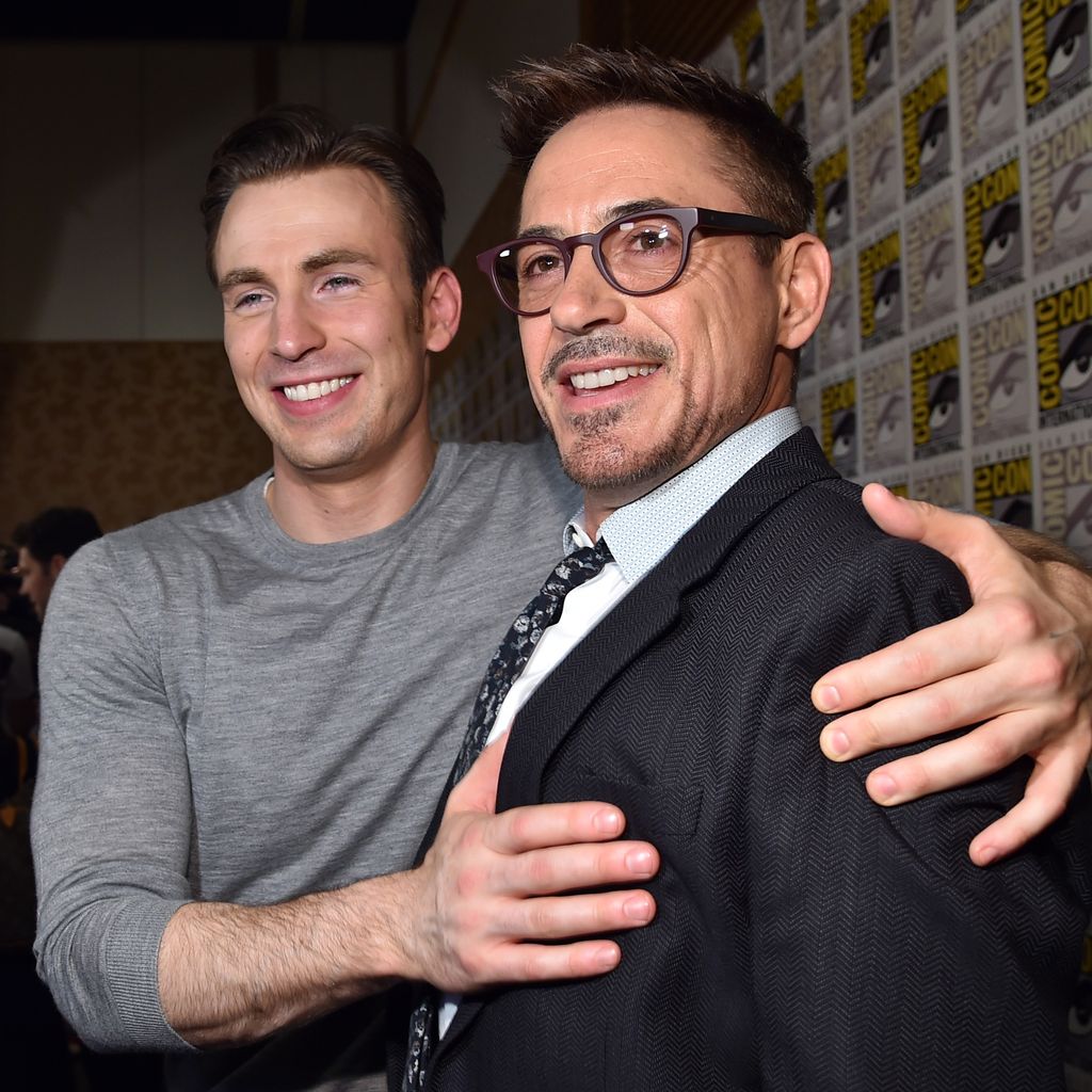 Chris Evans und Robert Downey Jr., Hollywoodstars