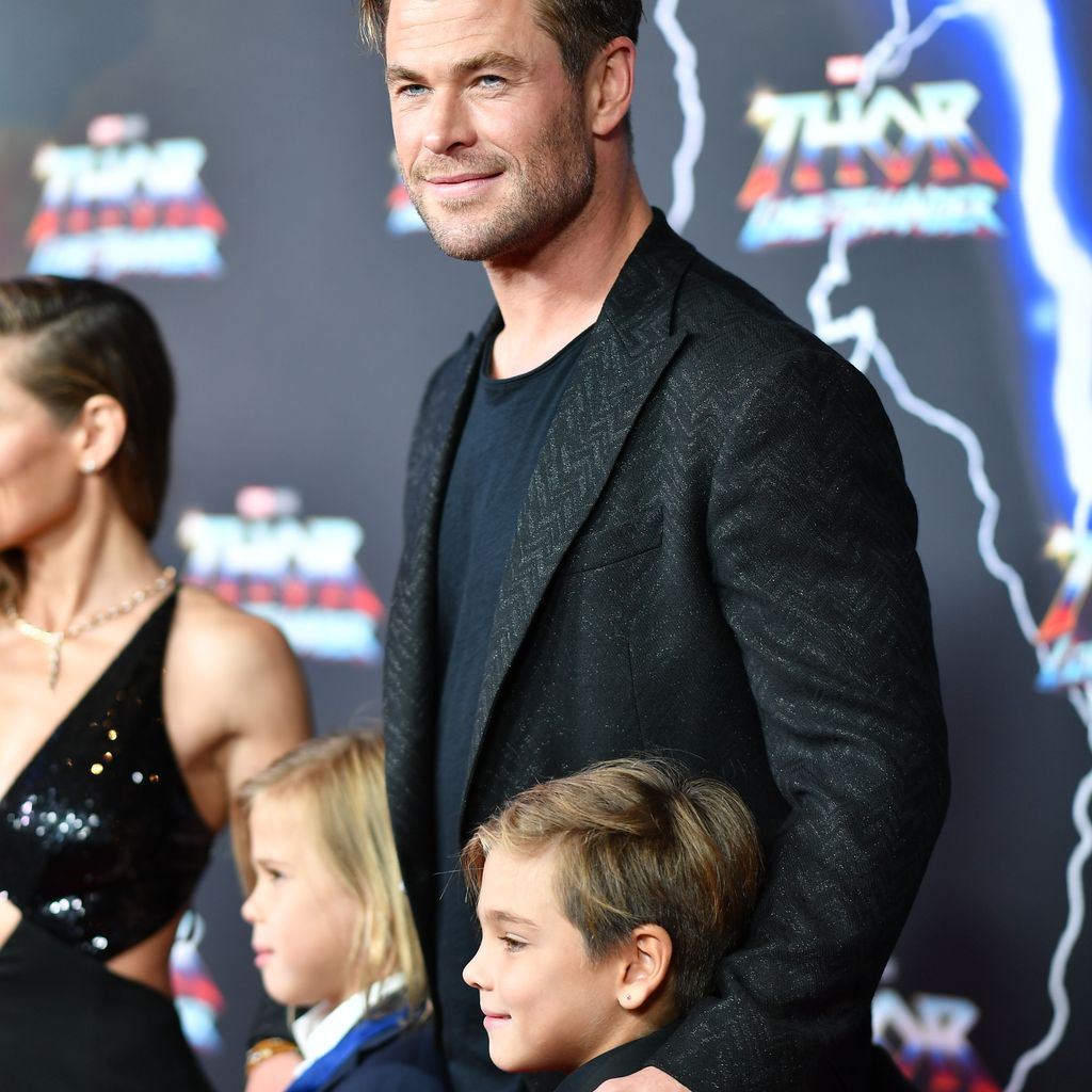 Chris Hemsworth und seine Zwillinge im Juni 2022