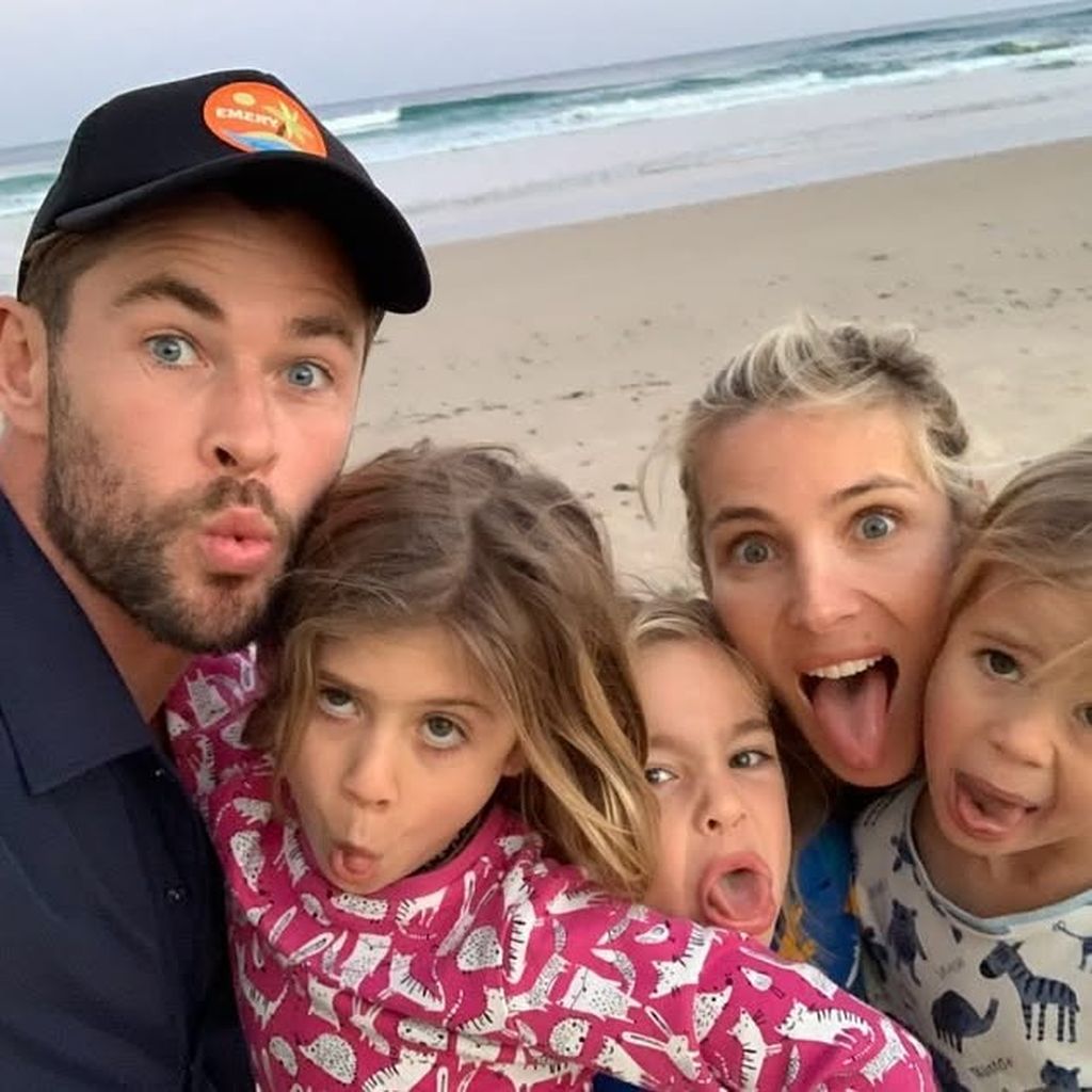 Chris Hemsworth und Elsa Pataky mit Tochter India Rose und den Zwillingssöhnen Sasha und Tristan