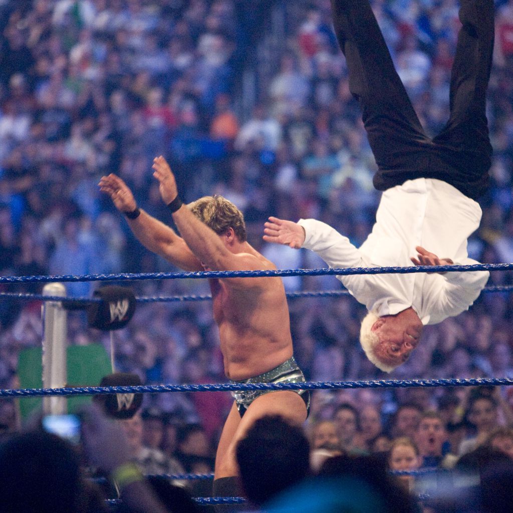 Chris Jericho und Ric Flair im April 2009
