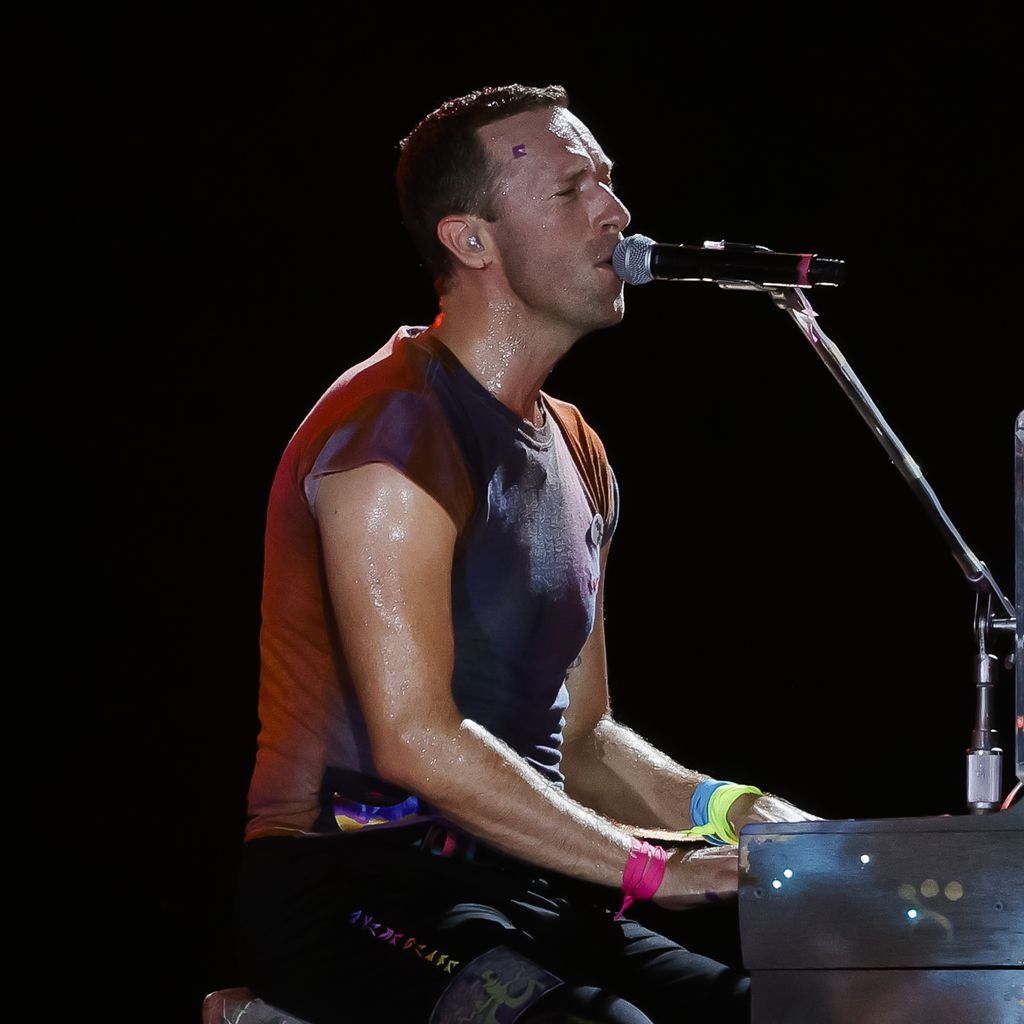 Chris Martin mit Coldplay in Rio de Janeiro, 2022