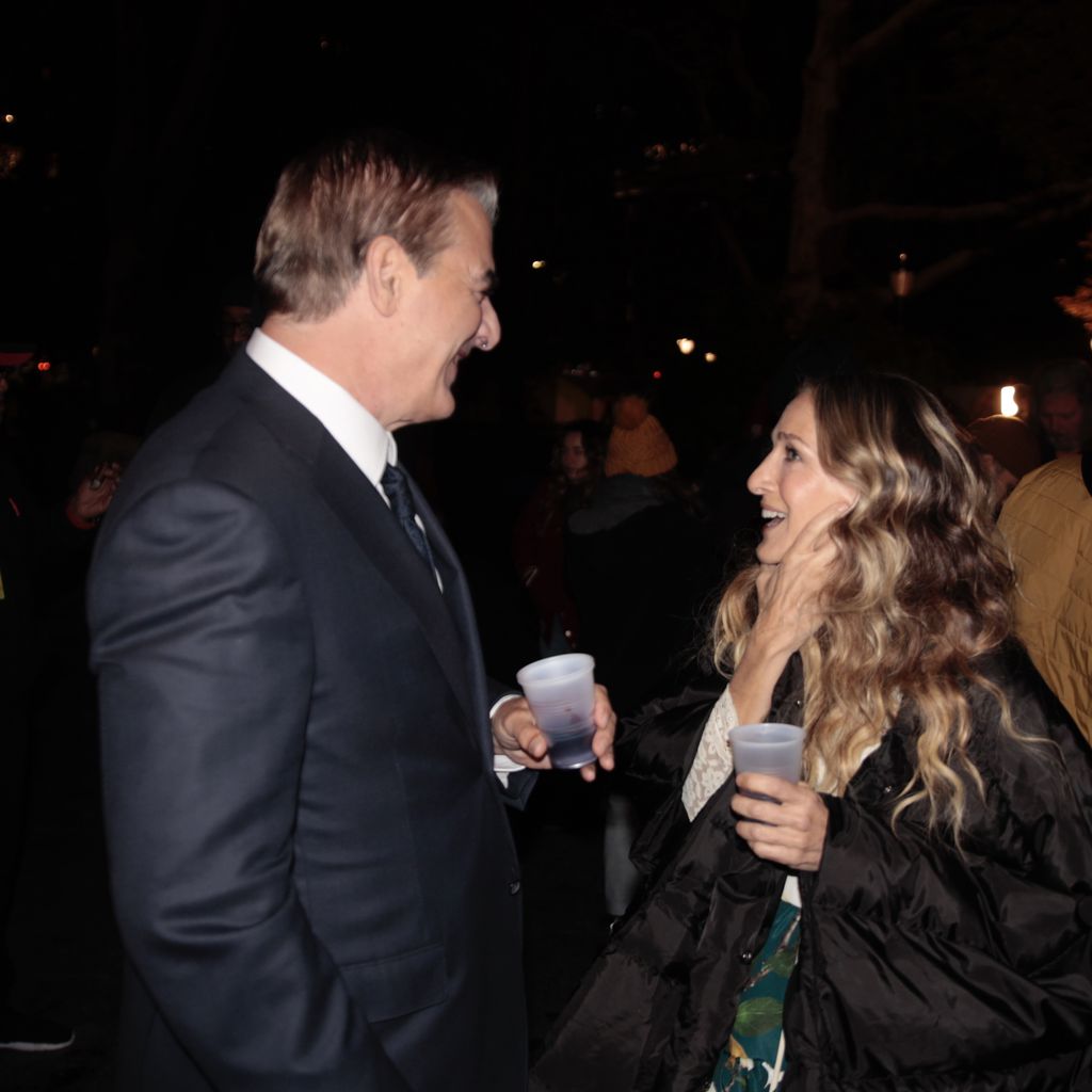Chris Noth und Sarah Jessica Parker am Set von "And Just Like That"