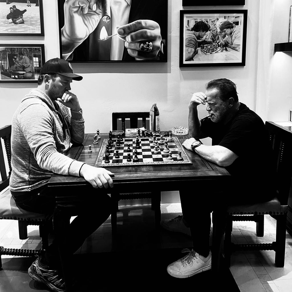 Chris Pratt und Arnold Schwarzenegger, 2024