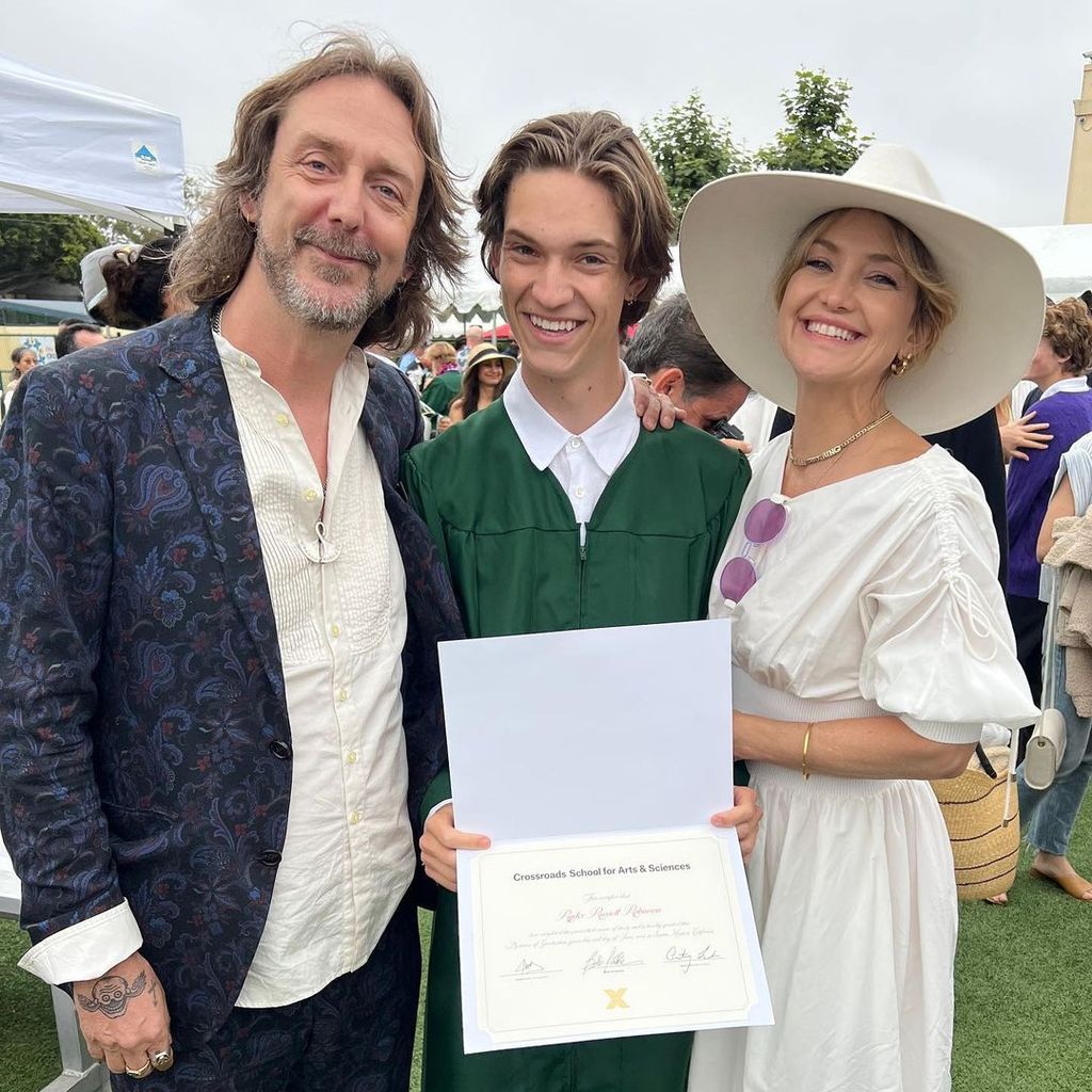 Chris Robinson, Ryder Robinson und Kate Hudson im Juni 2022