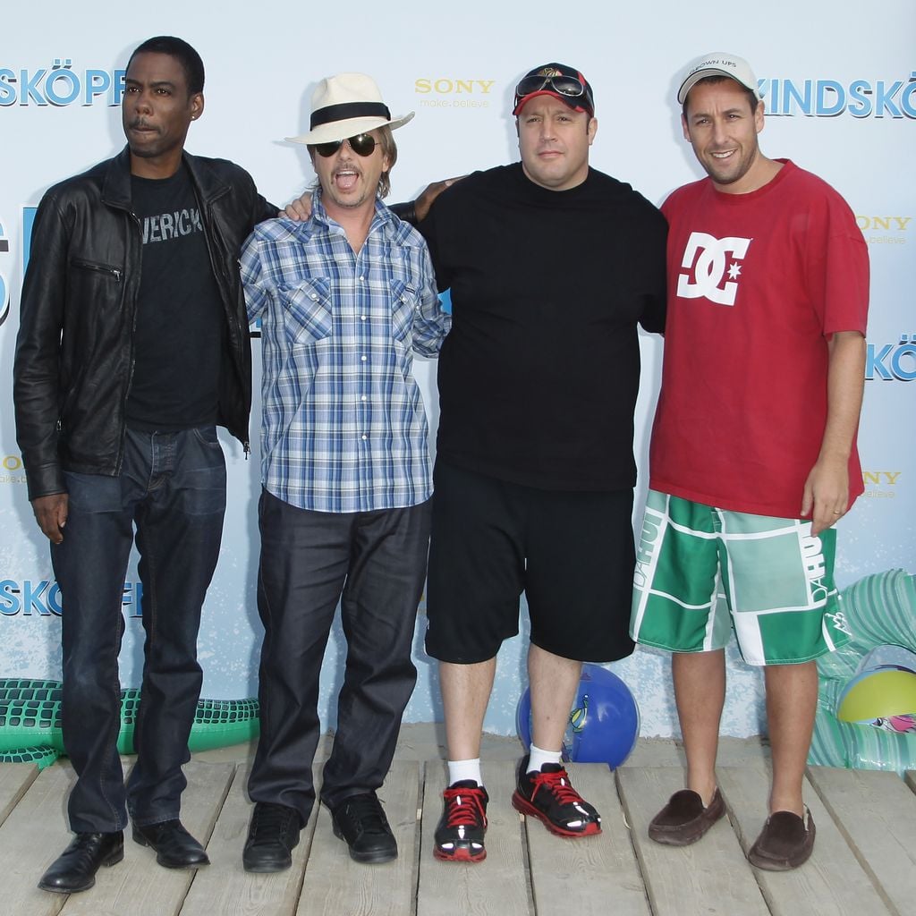 Chris Rock, David Spade, Kevin James und Adam Sandler in Berlin, Juli 2010