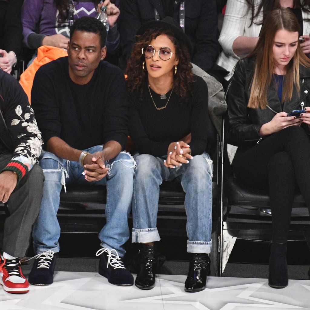 Chris Rock und Megalyn Echikunwoke, 2018