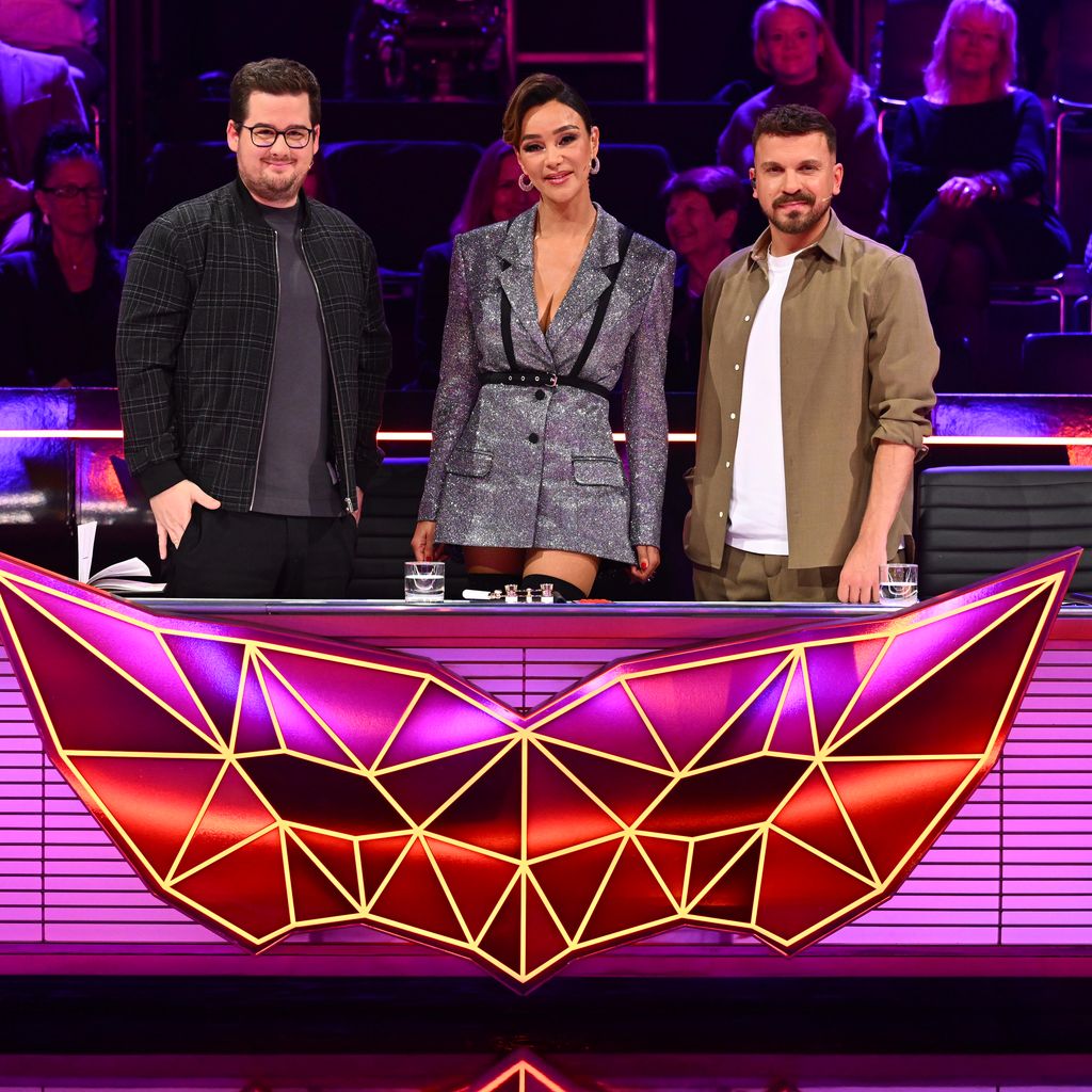 Chris Tall, Verona Pooth und Edin Hasanovic, Rateteam bei "The Masked Singer" 2025