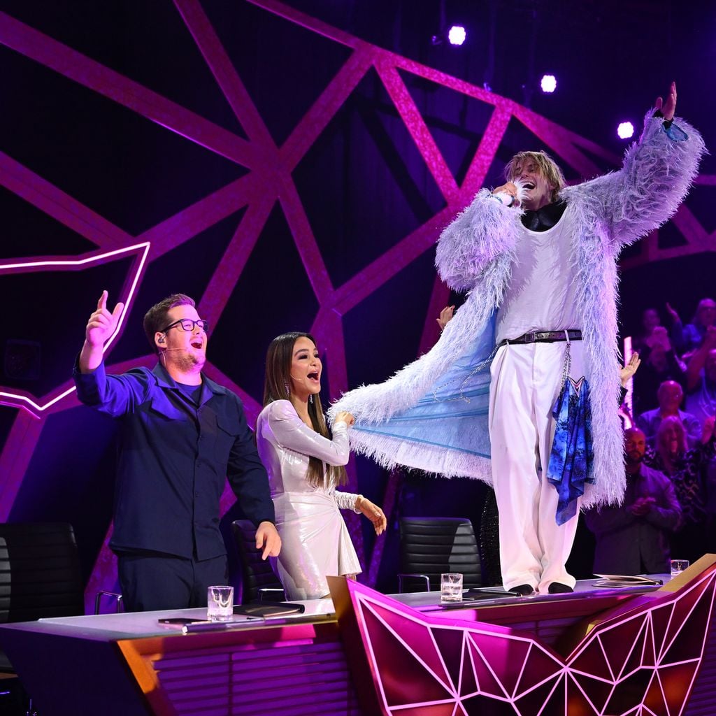 Chris Tall, Verona Pooth und Vincent Gross bei "The Masked Singer"