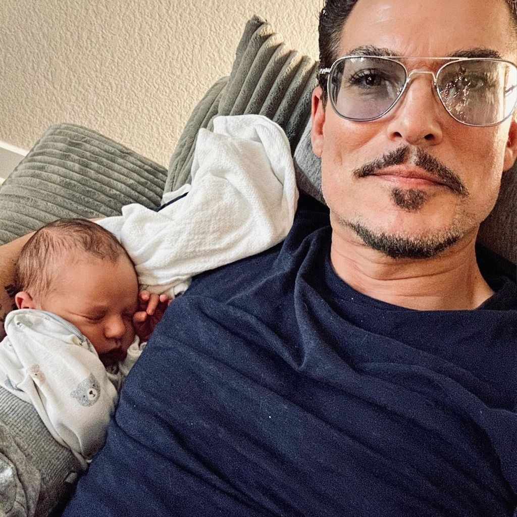 Chris Töpperwien mit seinem Sohn Lino