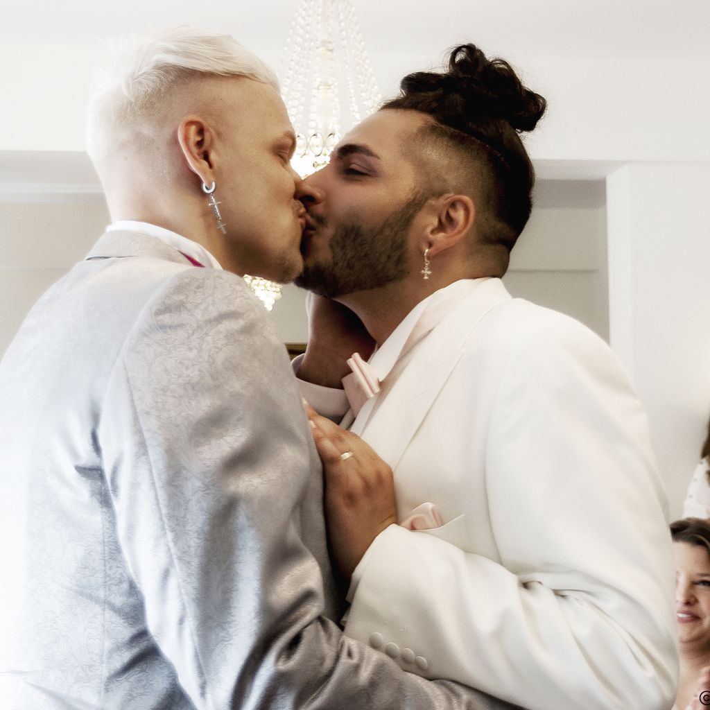 Chris und Manuel Denniger bei ihrer Hochzeit